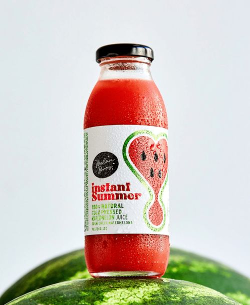 爱心西瓜汁饮料包装设计